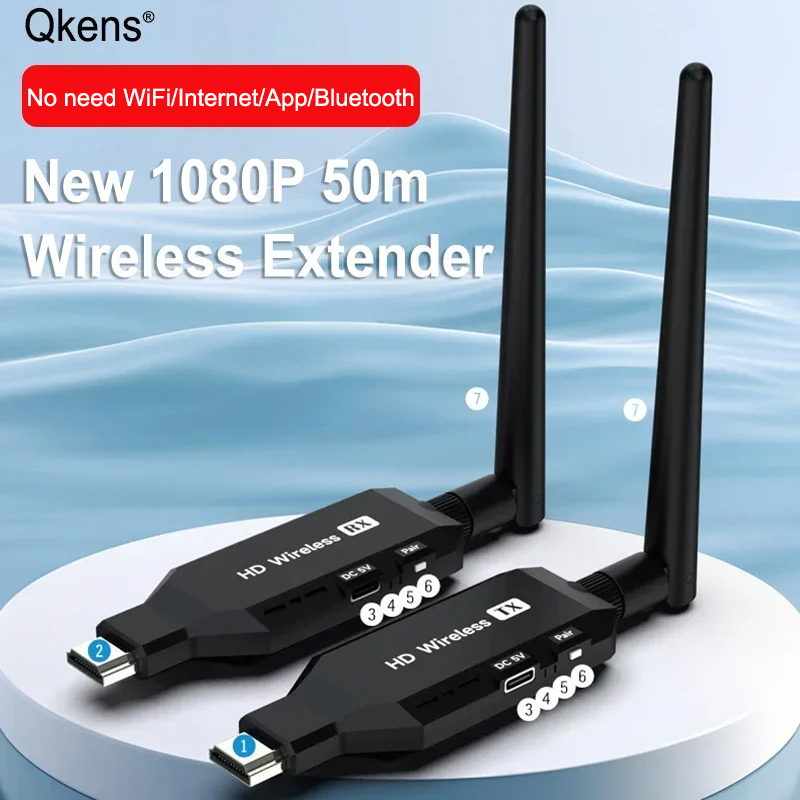 Home Cinema Screen - 1080p 50m Wireless Video Transmitter Receiver