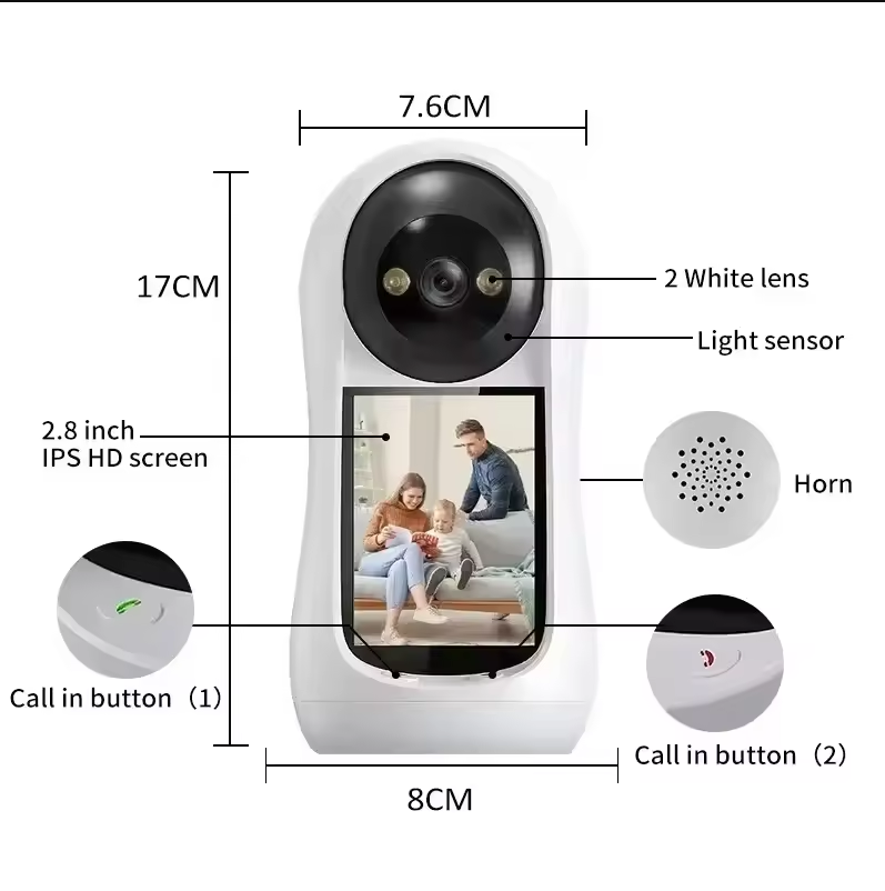Home Cinema Screen - 2.8 Inch Wifi Vedio Baby Monitor