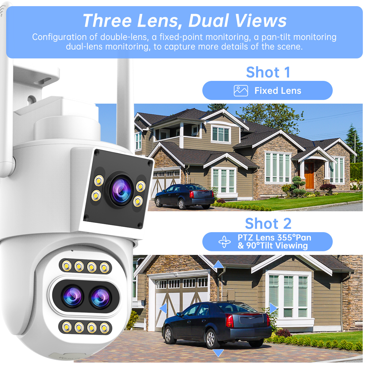JOOAN 4K Three Lens WiFi IP Ca – Home Cinema Screen Bewertung und Preis