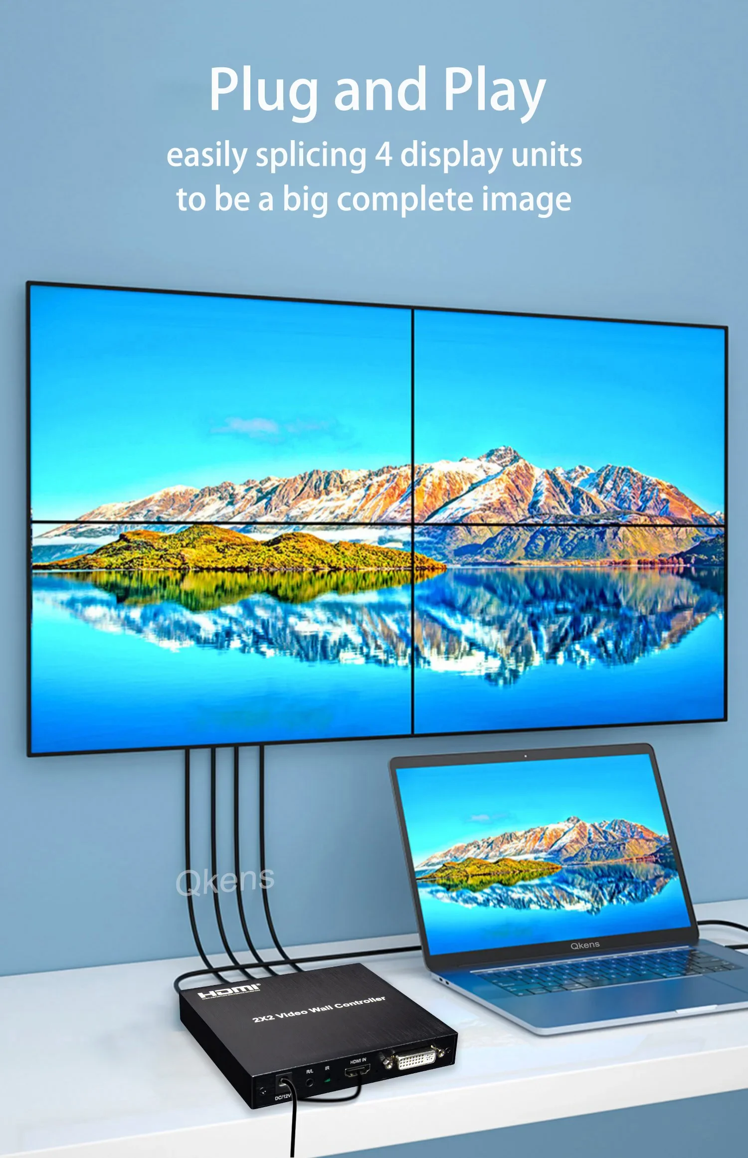 4K 1080p 2x2 Video Wall Contro – Home Cinema Screen Bewertung und Preis