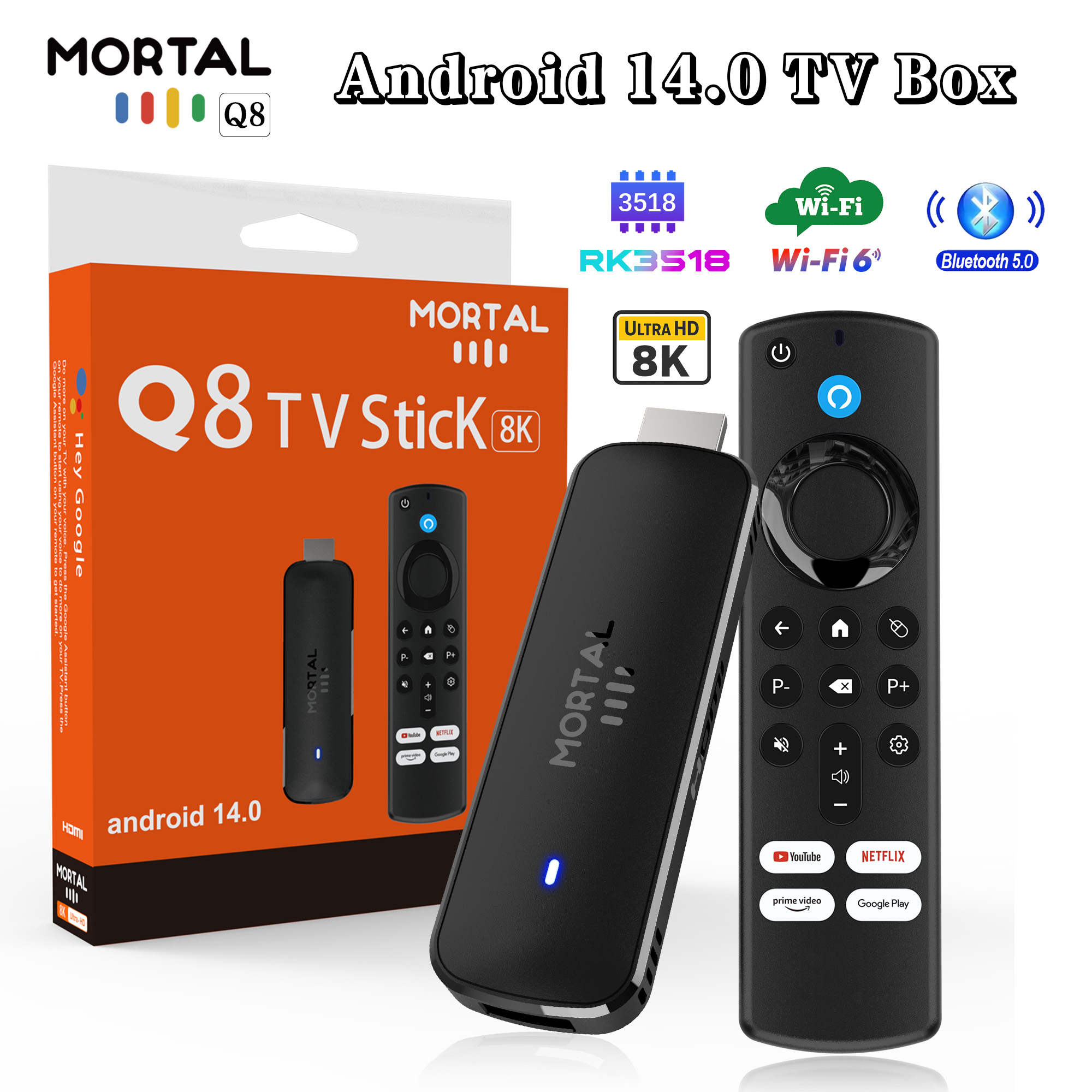Q8 Smart Android14 TV Stick 8K – Home Cinema Youtube Bewertung und Preis