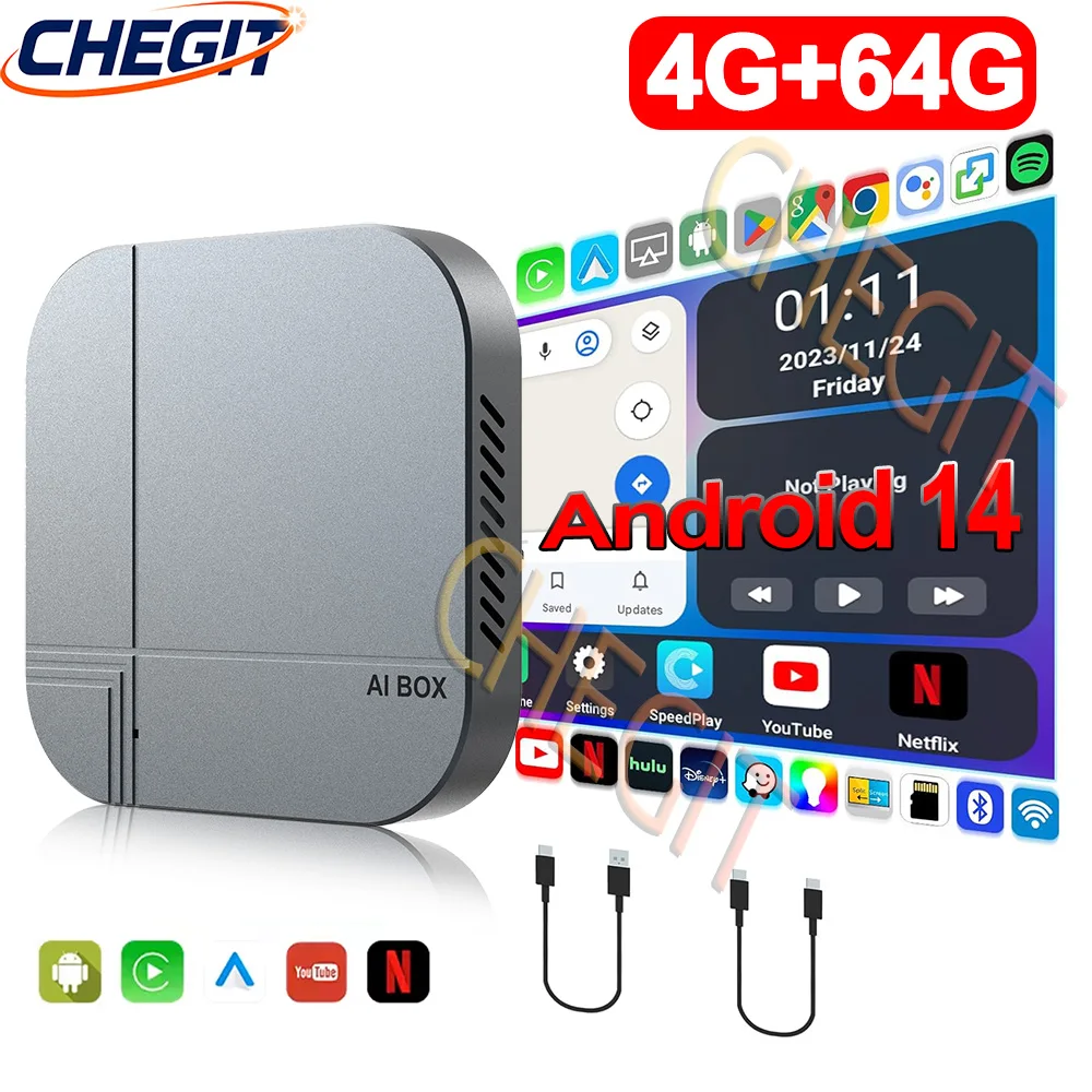 Android14 Smart AI Box 4G+64G/ – Home Cinema Youtube Bewertung und Preis