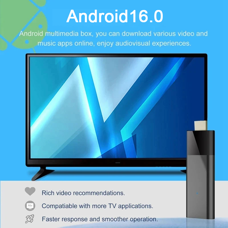 4K Android 16 TV Stick Smart T – Home Cinema Youtube Bewertung und Preis
