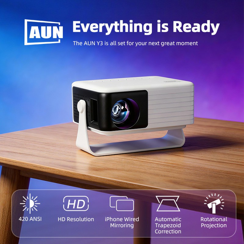 AUN Y3 MINI Projector Home The – Home Cinema Player Bewertung und Preis