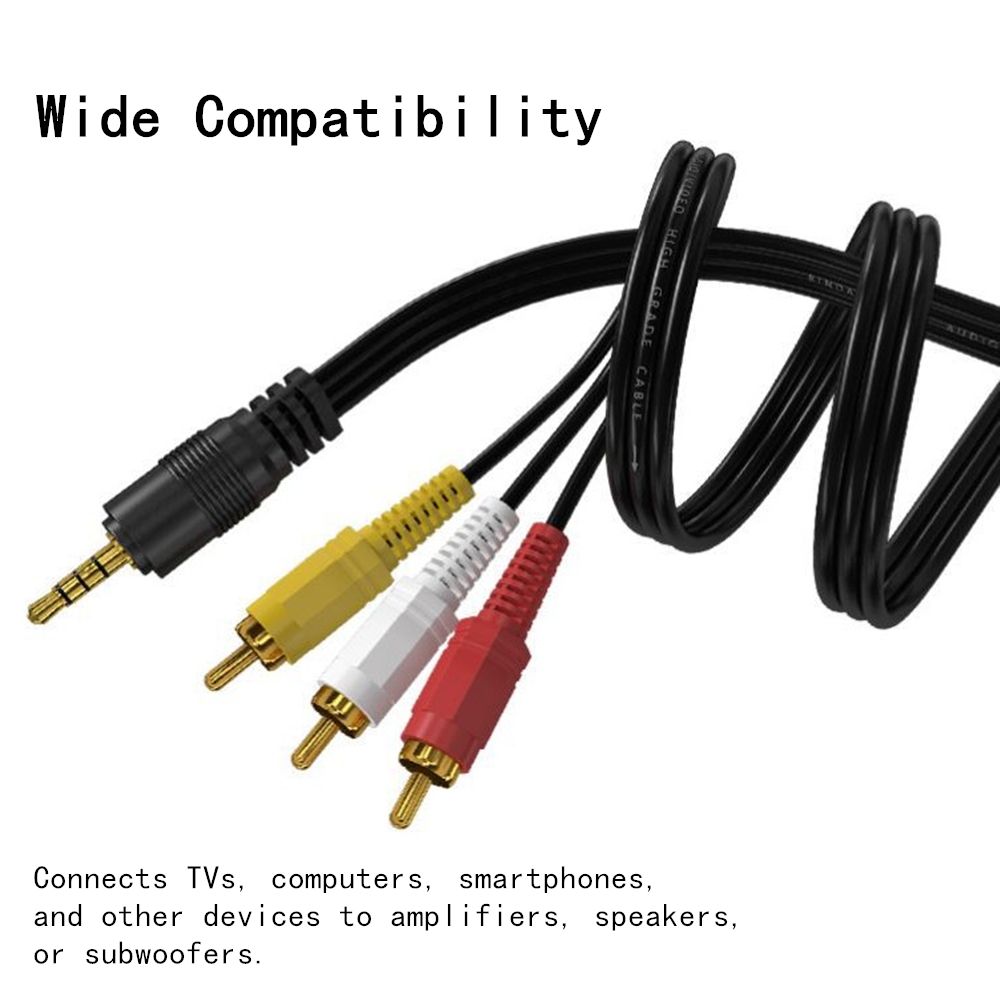 3.5mm to 3 RCA Audio Video Cab – Home Cinema Player Bewertung und Preis