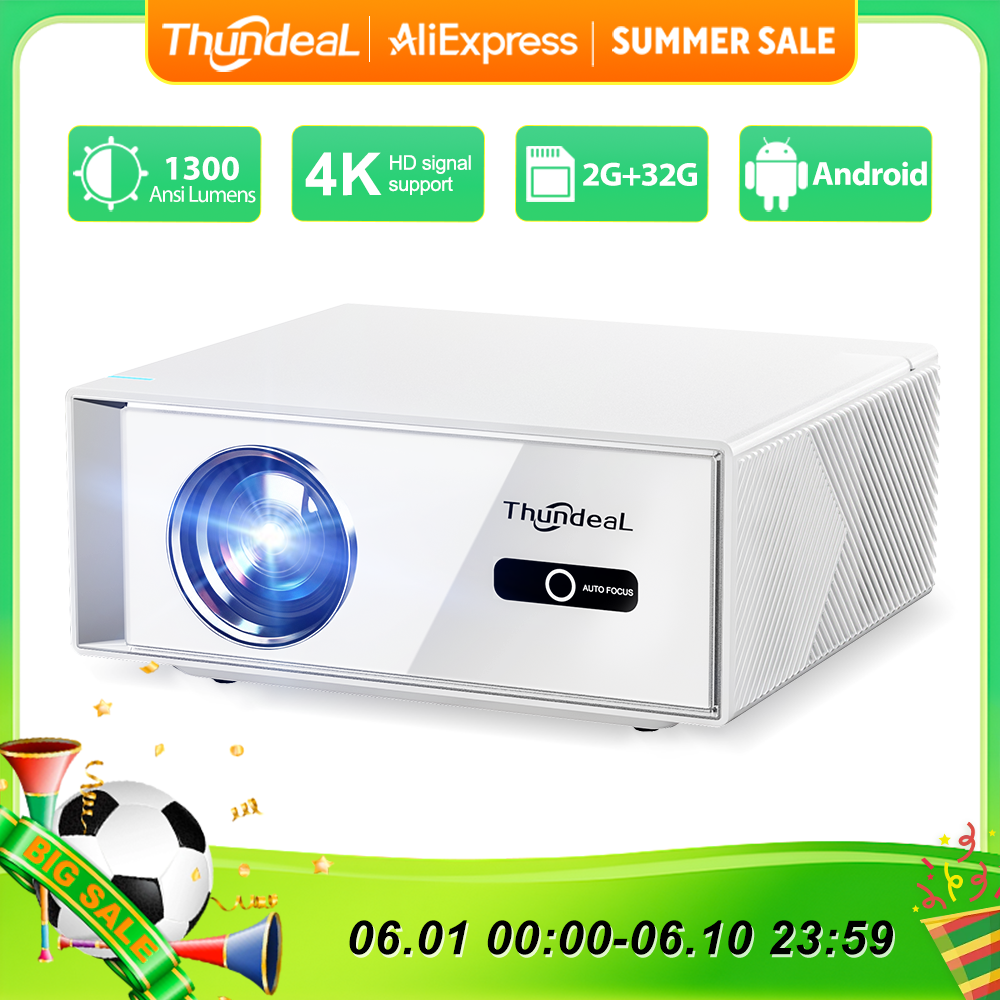 ThundeaL TD95W Projector 4K Fu – Home Cinema Hdmi Bewertung und Preis