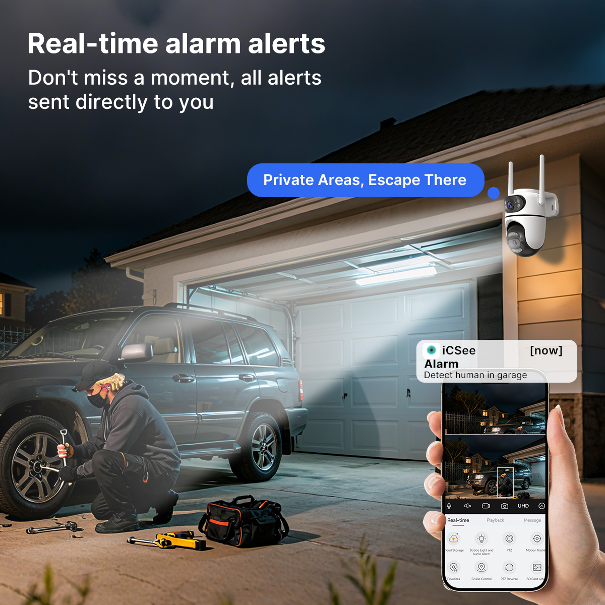 8MP 4K HD Wifi PTZ Camera iCse – Home Cinema Screen Bewertung und Preis