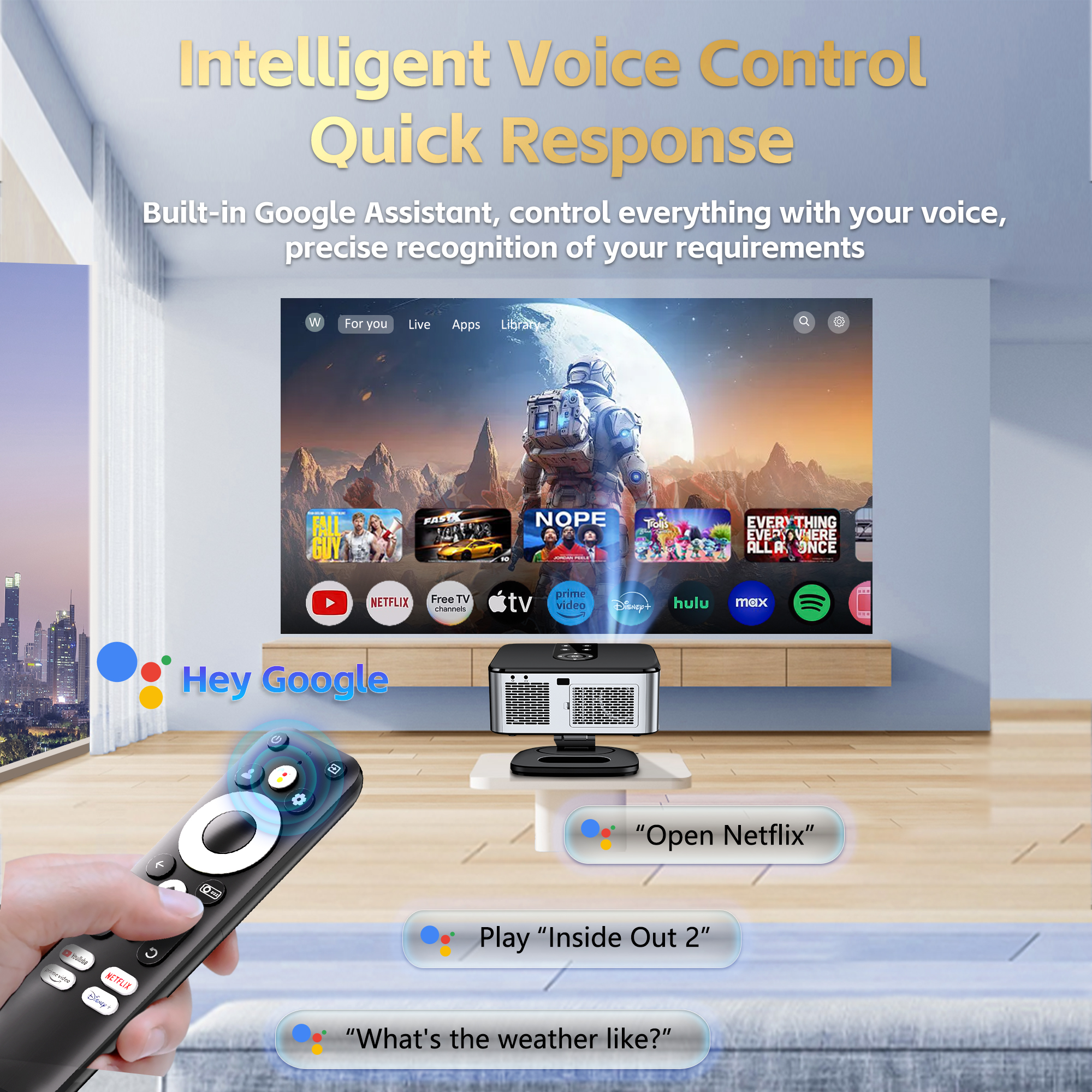 HORLAT Google TV Projector 400 – Home Cinema Hdmi Bewertung und Preis