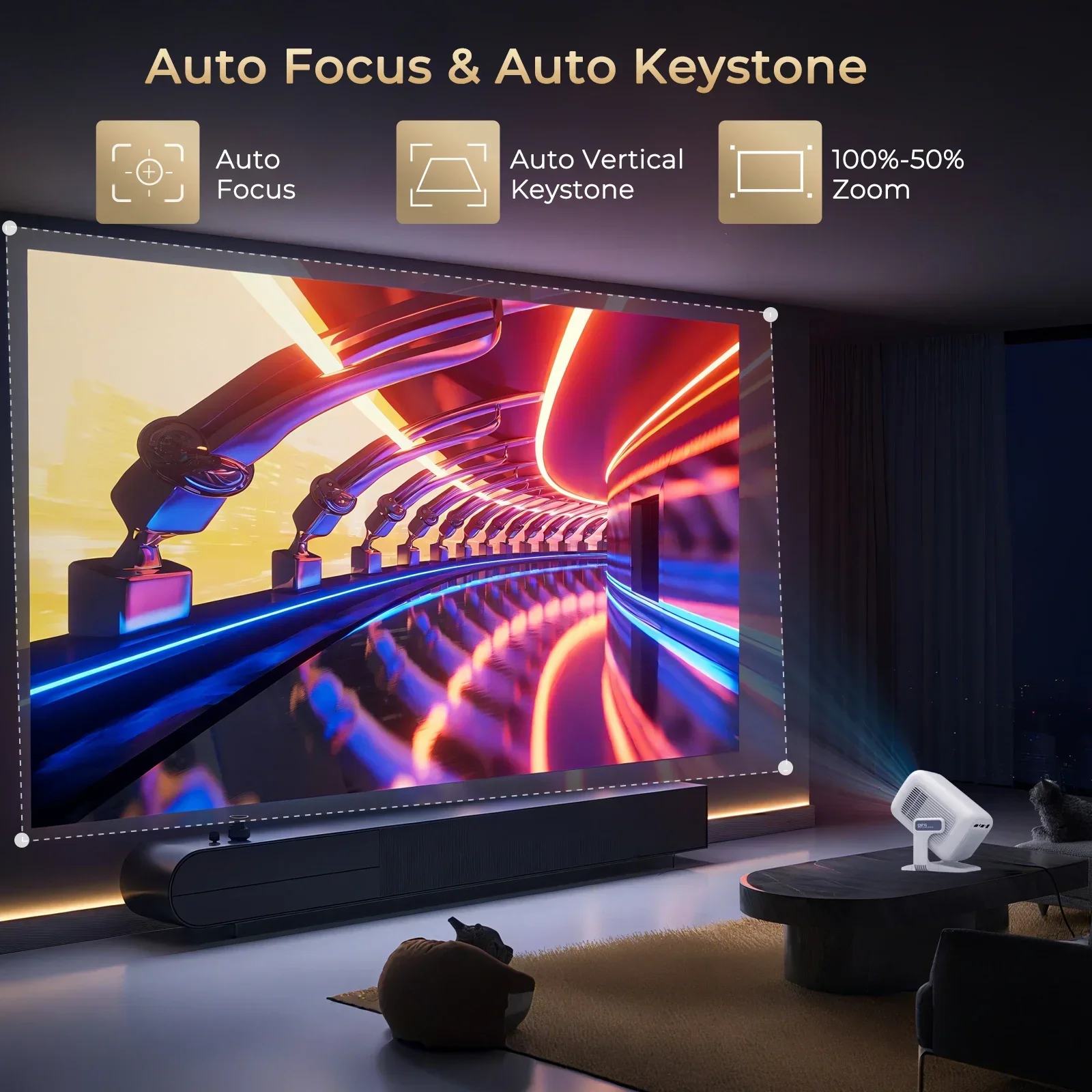 LynCast 4K X3AQ Projector 500A – Home Cinema Hdmi Bewertung und Preis