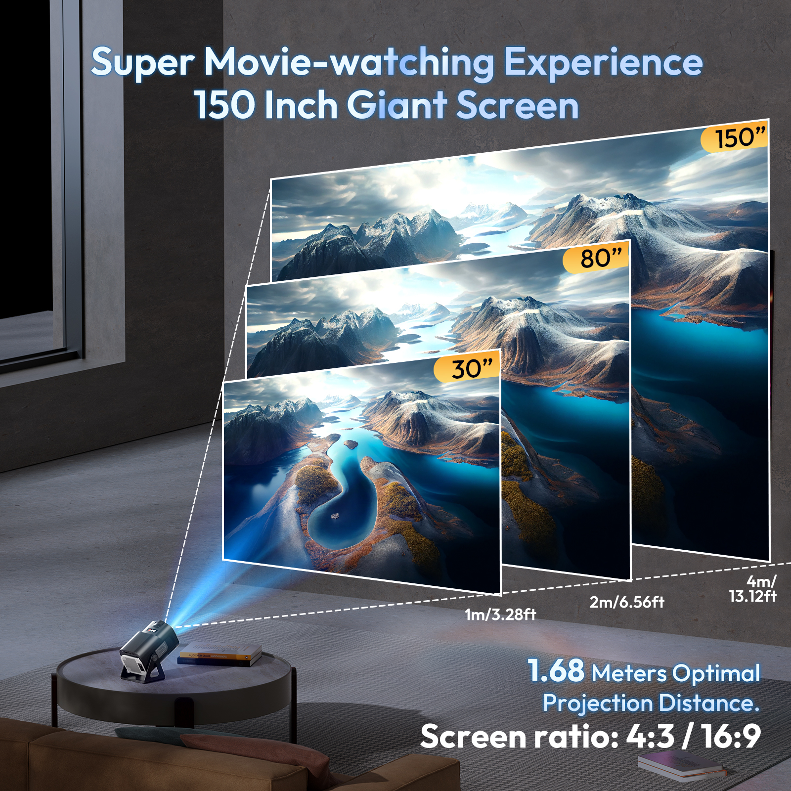 XGODY 4K Projector 1080P Full  – Home Cinema Hdmi Bewertung und Preis